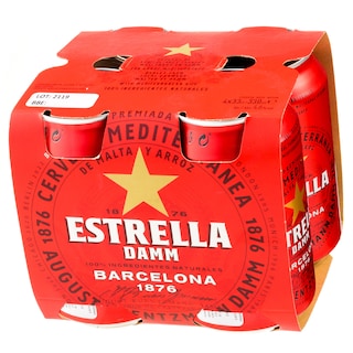 ESTRELLA | Μπύρα Estrella Barcelona Κουτί 4x330ml