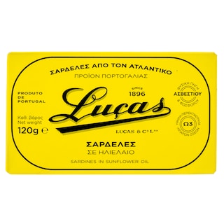 LUCAS | Σαρδέλες σε Ηλιέλαιο 90g