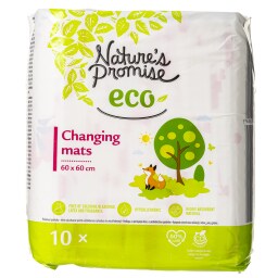 NATURE'S PROMISE | Υποσέντονα Βρεφικά Αλλαγής Πάνας 60x60cm 10 Τεμάχια