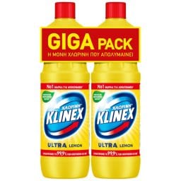 KLINEX | Χλωρίνη Ultra Lemon 2x1250ml