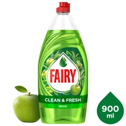 FAIRY | Υγρό Πιάτων Clean & Fresh Μήλο 900ml
