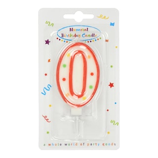 DECORATA | Κερί Γενεθλίων Νο0 1 Τεμάχιο