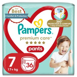 PAMPERS | Πάνες Βρακάκι Μωρού Premium Care Pants Νο7 36 Τεμάχια
