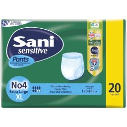 SANI | Εσώρουχα Ακράτειας Sensitive Pants Extra Large No4 20 Τεμάχια
