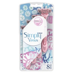 GILLETTE | Ξυραφάκια Simply Venus 3 Λεπίδες 8 Τεμάχια