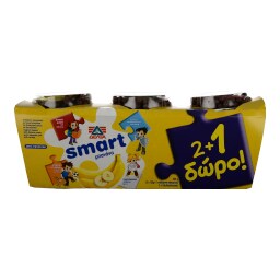 SMART | YOGHURT WITH FRUITS ΜΠΑΝΑΝΑ 2 X 145 GR