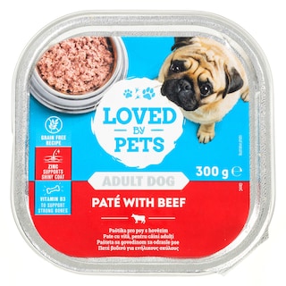 LOVED BY PETS | Σκυλοτροφή Βοδινό Πατέ 300g