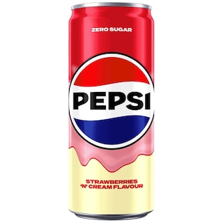 PEPSI | Αναψυκτικό Cola Strawberry Cream Zero Κουτί 330ml