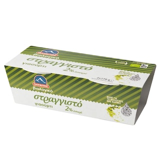 ΟΛΥΜΠΟΣ | Yogurt Organic Strained 2% 2x170g