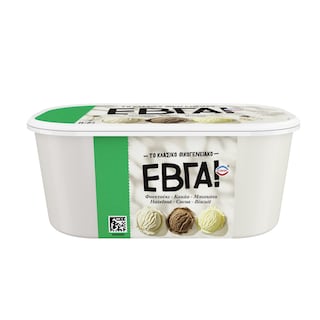 ΕΒΓΑ | Παγωτό Φουντούκι Κακάο Μπισκότο 1.35kg