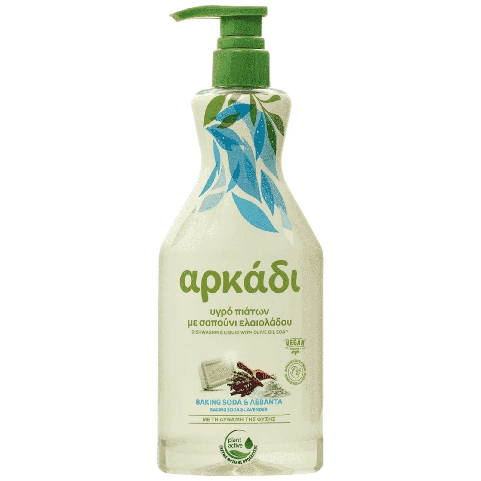 ΑΡΚΑΔΙ Υγρό Πιάτων Baking Soda & Λεβάντα 550ml