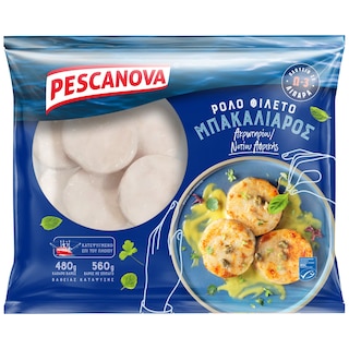 PESCANOVA | Μπακαλιάρος Ρολό Φιλέτο Κατεψυγμένος 480g