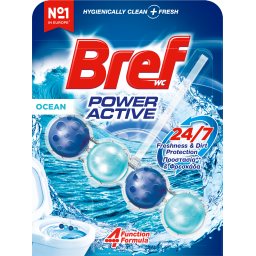 BREF | POWER ACTIVE | Μπλοκ Τουαλέτας WC Power Activ Ocean Breeze 50g