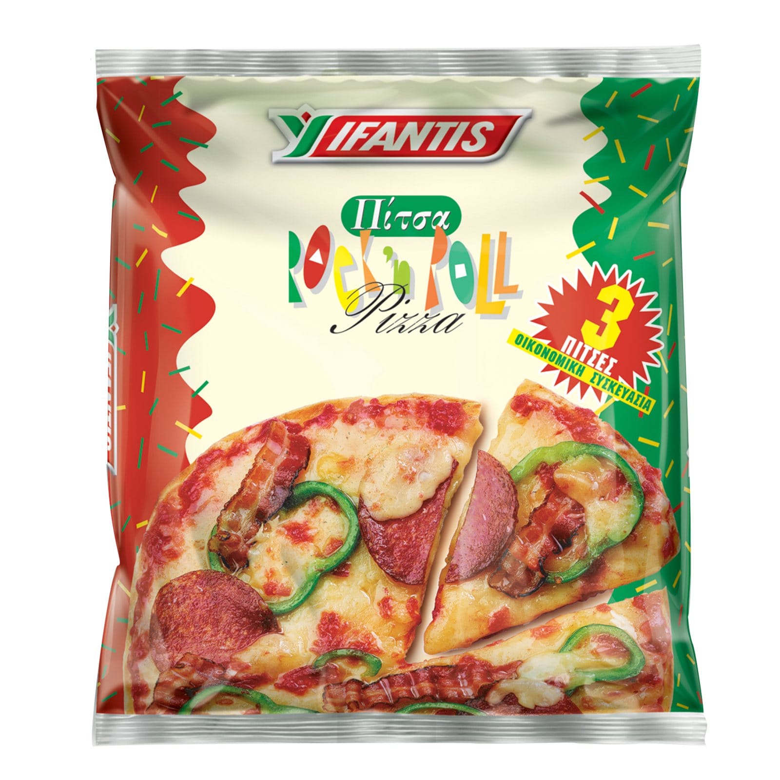 Πίτσα Κατεψυγμένη Rock n Roll 3 Τεμάχια 1,38kg