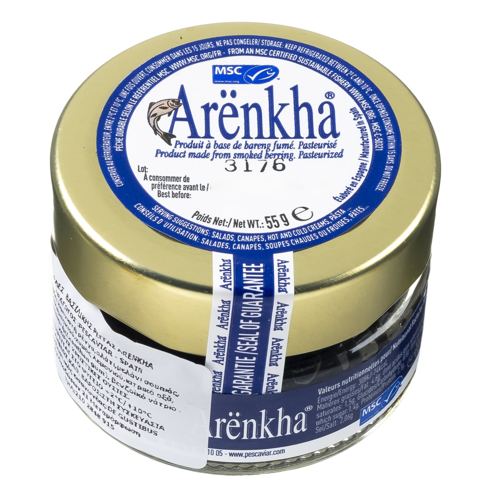 Πέρλες Αυγών Χρυσής Ρέγγας 55g