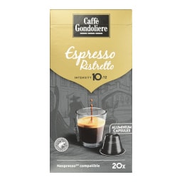 GONDOLIERE | Κάψουλες Καφέ Espresso Ristretto 20x5.5g