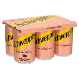 SCHWEPPES | Αναψυκτικό Pink Grapefruit Κουτί 6x150ml