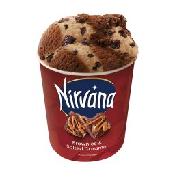NIRVANA | Παγωτό Brownies & Salted Caramel 302g