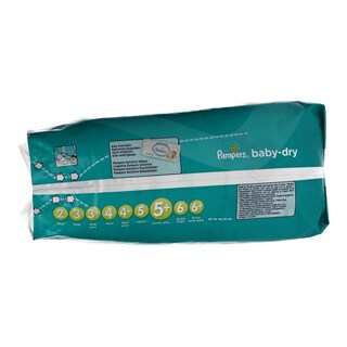 PAMPERS | BABY DRY | DIAPERS JUNIOR PLUS 13-27KG N5+ 35 ITEMS