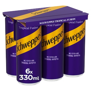 SCHWEPPES | Αναψυκτικό Tropical Fusion 6x330ml