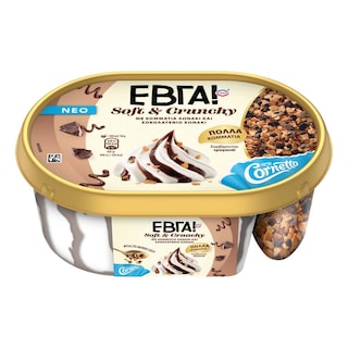 ΕΒΓΑ | Παγωτό Soft & Crunchy 373g