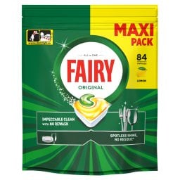 FAIRY | Κάψουλες Πλυντηρίου Πιάτων Original Lemon 84 Τεμάχια