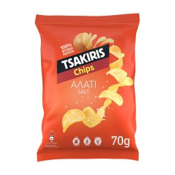 ΤΣΑΚΙΡΗΣ | Τσιπς Αλάτι 70g