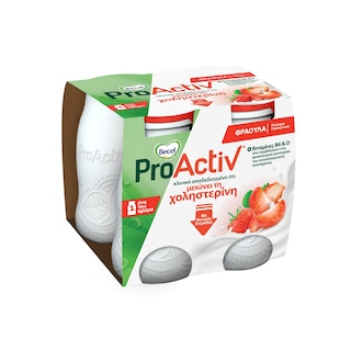 BECEL PRO ACTIV | Ρόφημα Γιαουρτιού Φράουλα 4x75g
