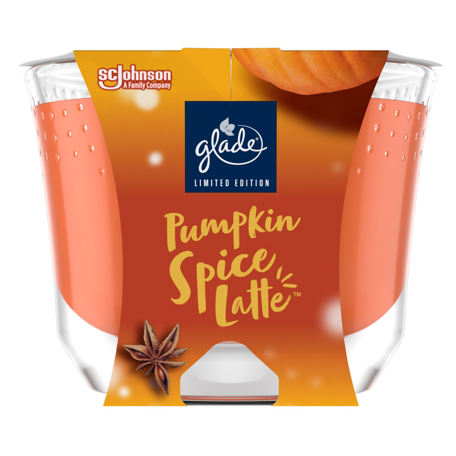 GLADE Αρωματικό Κερί Pumpkin Spice Latte 1 Τεμάχιο
