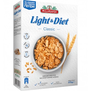 MILLHOUSE | Δημητριακά Light & Diet 375g