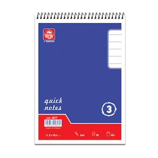 TYPOTRUST | Μπλοκ Σημειώσεων Σπιράλ Νο3 Ριγέ 50 Φύλλα 1 Τεμάχιο