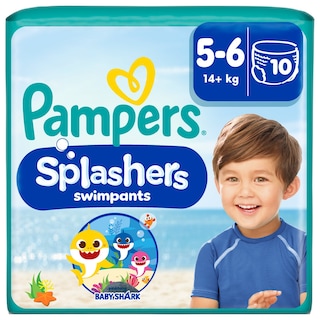 PAMPERS | Πάνες βρακάκι Μαγιό Μωρού Splashers Νο5-6 14kg+ 10 Τεμάχια