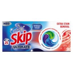 SKIP | Κάψουλες Πλυντηρίου Ρούχων Ultimate Extra Strain Removal 25 Τεμάχια