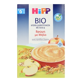 HIPP | Κρέμα Δημητριακών με Γάλα Βρώμη Μήλο 250g