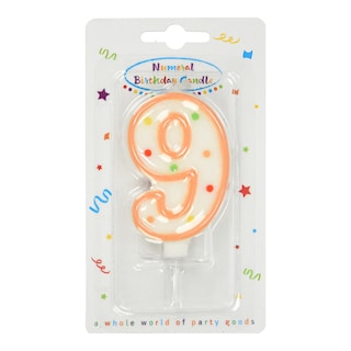 DECORATA | Κερί Γενεθλίων Νο9 1 Τεμάχιο