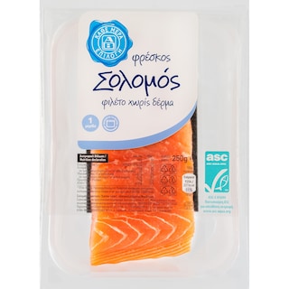 ΑΒ FRESH TO GO | Σολομός Φιλέτο χωρίς Δέρμα 250g
