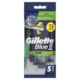 GILLETTE | BLUE II PLUS SLALOM | Ξυριστική Μηχανή Μιας Χρήσης Plus Slalom 5 Τεμάχια