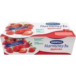 HARMONY | Επιδόρπιο Γιαουρτιού Φράουλα 1% 2x170g