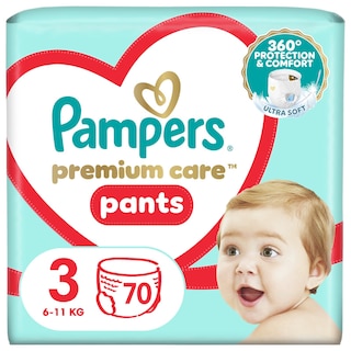 PAMPERS | Πάνες Βρακάκι Premium Pants Νο3 70 Τεμάχια