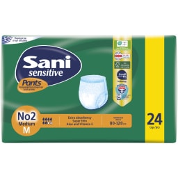 SANI | Incontinence Underwear Sensitive Pants Value Pack Medium No2 24 Pieces