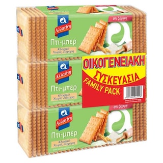 Μπισκότα Πτι Μπερ Χωρίς Ζάχαρη 3x225g
