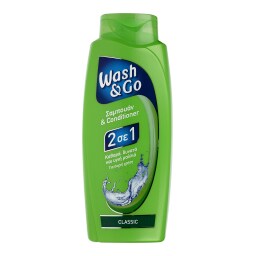 WASH&GO | SHAMPOO 2 ΣΕ 1 ΚΑΝΟΝΙΚΑ ΜΑΛΛΙΑ 700 ML