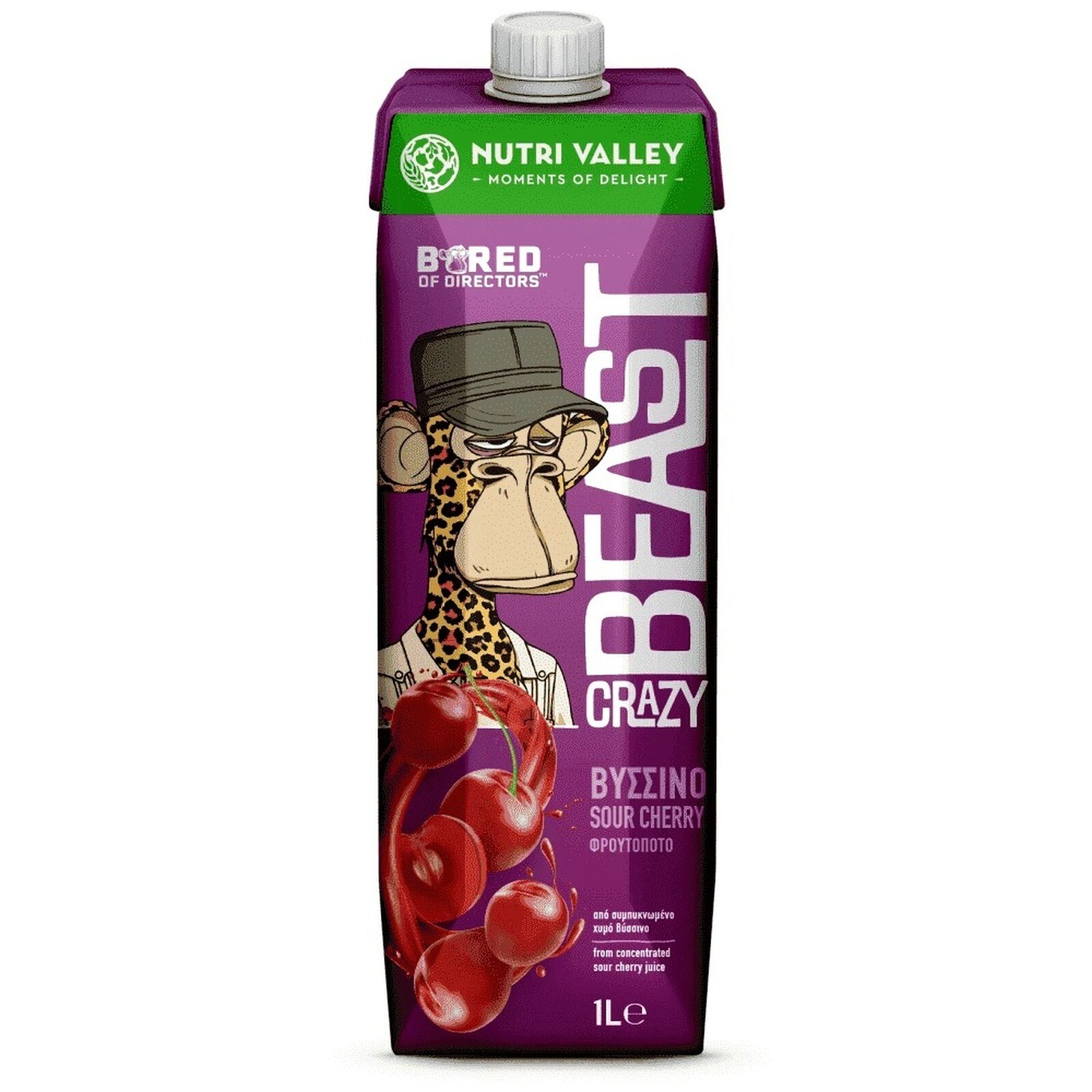 NUTRI VALLEY Φρουτοποτό Βύσσινο 1lt