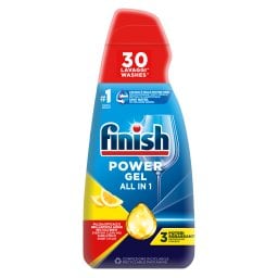 FINISH | Απορρυπαντικό Πλυντηρίου Πιάτων All in 1 Max Power Gel Lemon 600ml