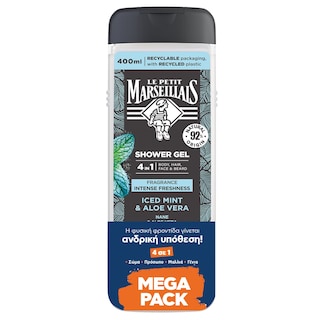 LE PETIT MARSEILLAIS | Αφρόλουτρο Ανδρικό Iced Mint Aloe Vera 800ml