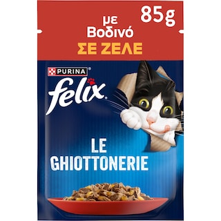 FELIX | Γατοτροφή AGAIL Βοδινό σε Ζελέ 85g