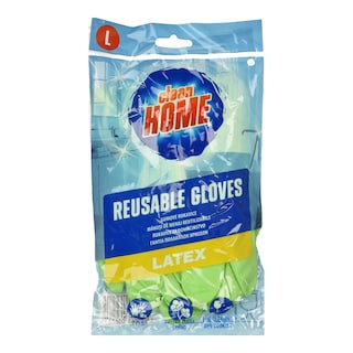 CLEAN HOME | Γάντια Πολλαπλών Χρήσεων Large Latex 2 Τεμάχια