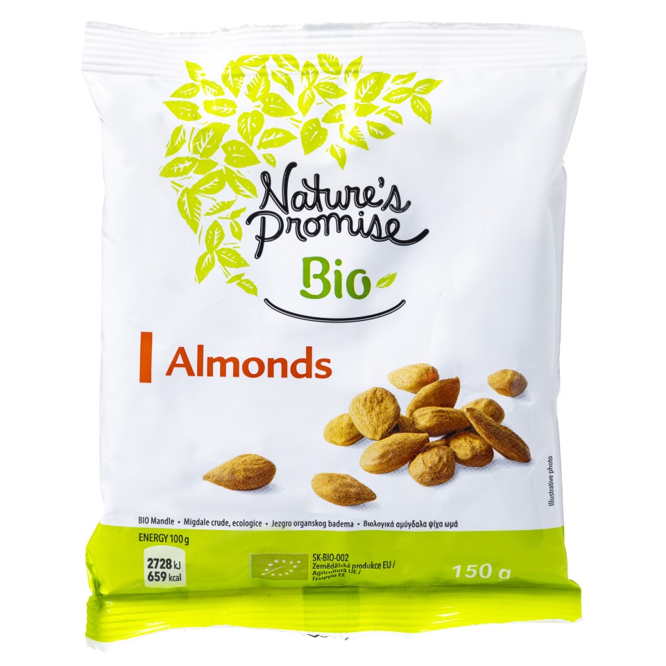 NATURES PROMISE BIO Αμύγδαλα Ψίχα Ωμά Bio 150g