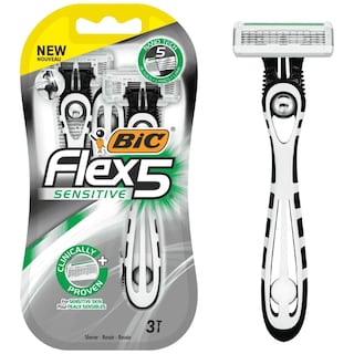 BIC | Ξυραφάκια Flex 5 Sensitive 3 Τεμάχια