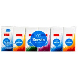 SERVIN | Χαρτομάντηλα Τσέπης 4 Φύλλα 24 Πακέτα 593g